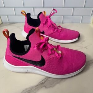 Nike Free TR Shoes Womens 9 Pink Training Running Sneakers